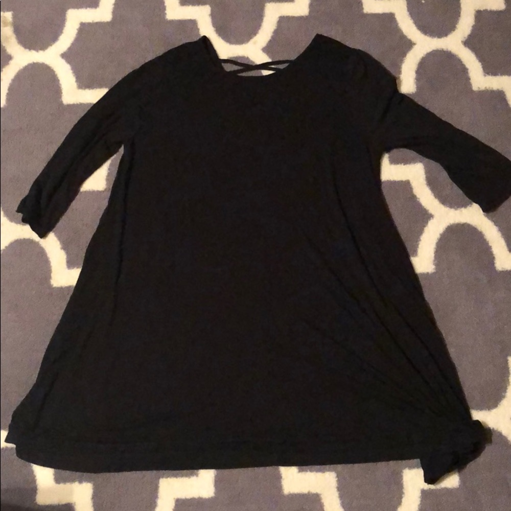 Black 3/4 Sleeve Dress